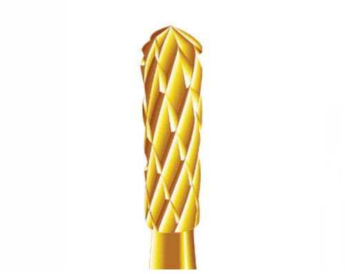 Fresa para odontología - T7XL - Edenta - de oro / de carburo de tungsteno / de corte