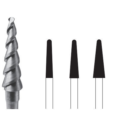 Fresa para odontología - 3780 - Edenta - de carburo de tungsteno / de fresado / de corte