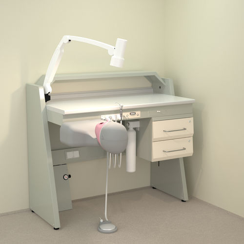 Puesto de trabajo para laboratorio dental de formación - SOPHM - ERIO - con luz / con estantes / con simulador de pacientes