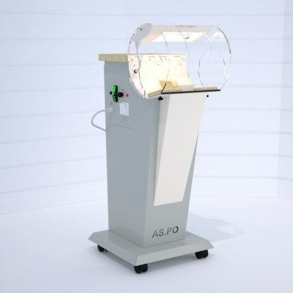 Puesto de trabajo para laboratorio dental con campana - AS.PO - ERIO - compacto / portátil / automático