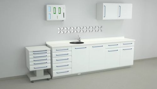 Estación de trabajo de laboratorio modular - W21 - ERIO - móvil / con ruedas / con fregadero