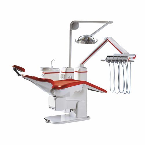 Unidad dental con sillón eléctrico - UnicLine 5D - Heka Dental - con reposacabezas flexible / con monitor / con sistema de higiene