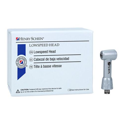 Cabeza de contra-ángulo para odontología - Pro 2-M - Henry Schein - con pulsador / apta para autoclave