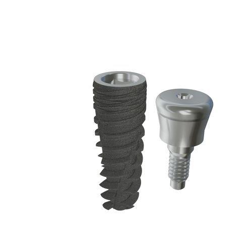 Implante dental cilíndrico cónico - IDBIO - IDI - de titanio / hexágono interno