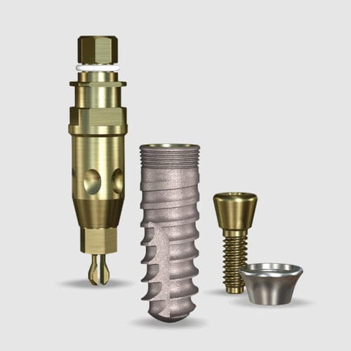 Implante dental cilíndrico - SWISHACTIVE™ - Implant Direct Europe - de titanio / cónico / interno
