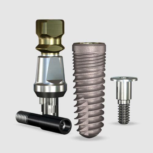 Implante dental cónico - REACTIVE™ - Implant Direct Europe - de titanio / trilóbulo interno / recto