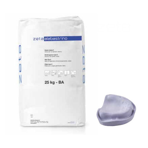 Material dental de yeso - zeta alabastrino - INDUSTRIA ZINGARDI SRL   - para laboratorio dental / de modelización / blanco