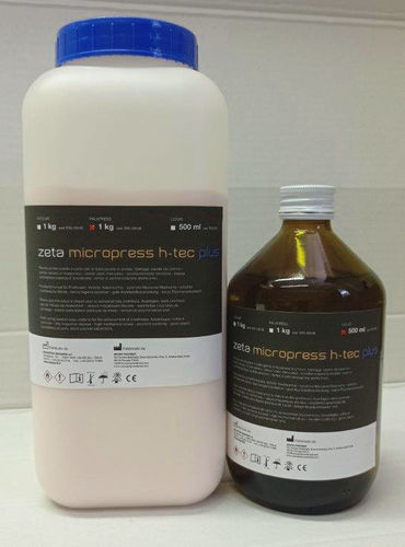 Material dental de fibra acrílica - zeta micropress h-tec plus - INDUSTRIA ZINGARDI SRL   - para prótesis dentales / para la fabricación de dentaduras postizas / en polvo
