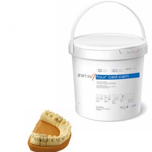 Material dental de yeso - zeta zetafour - INDUSTRIA ZINGARDI SRL   - para puente dental / para corona / para restauración dental