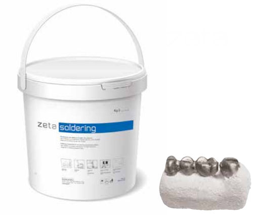 Material dental de yeso - zeta soldering - INDUSTRIA ZINGARDI SRL   - para laboratorio dental / en polvo / blanco