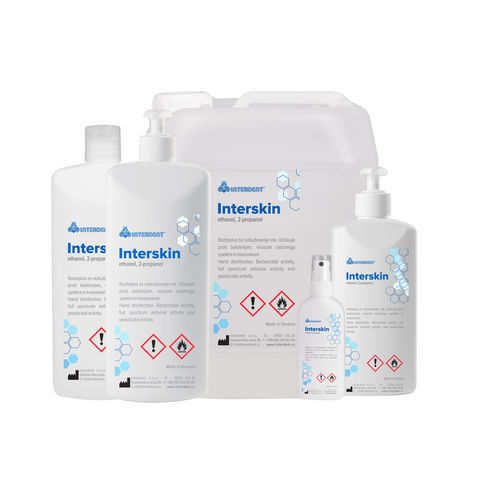 Solución hidroalcohólica 96% - INTERSKIN - Interdent - 500 ml / 1.000 ml / 5.000 ml