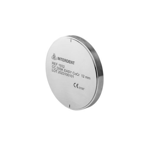 Material dental CoCr - CC Disk EASY  - Interdent - para restauración dental / CAD CAM / de fresado