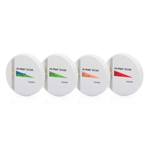 Material dental de dióxido de circonio - IPS e.max ZirCAD® - Ivoclar Vivadent - para puente dental / para corona / para restauración dental