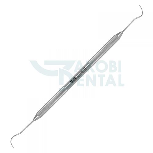Sonda dental de diagnóstico - EXD3CH - Jakobi Dental GmbH - doble / de acero inoxidable / de mango estándar