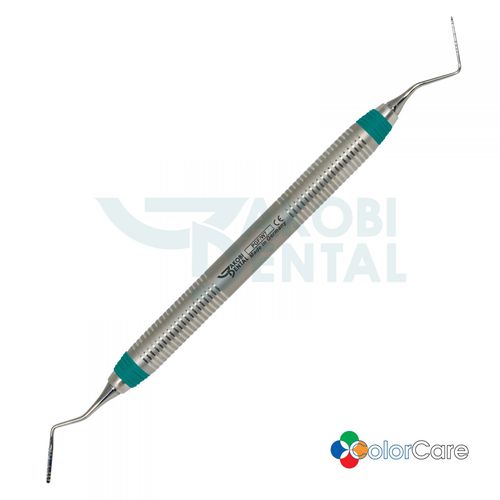 Sonda periodontal - PGF/W7 - Jakobi Dental GmbH - doble / de acero inoxidable / mango ColorCare