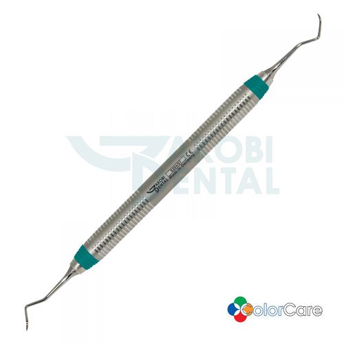 Escarificador dental periodontal - S204S7 - Jakobi Dental GmbH - en hoz / de acero inoxidable / mango ColorCare
