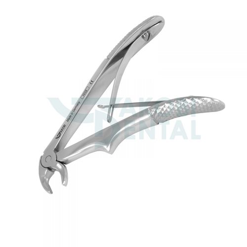 Fórceps de extracción dental pediátrico - FX1CE - Jakobi Dental GmbH - para dientes caninos / para incisivos inferiores / tipo inglés