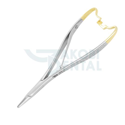 Portaagujas para cirugía dental - NH5074E - Jakobi Dental GmbH - de Mathieu-Kocher / de carburo de tungsteno / de acero inoxidable