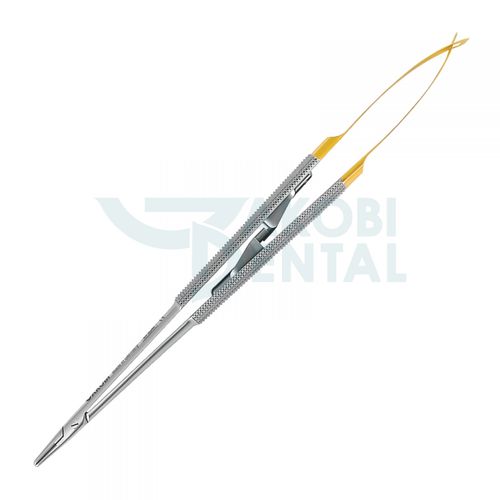 Portaagujas para cirugía dental - NH5024R - Jakobi Dental GmbH - de Castroviejo / de carburo de tungsteno / de acero inoxidable