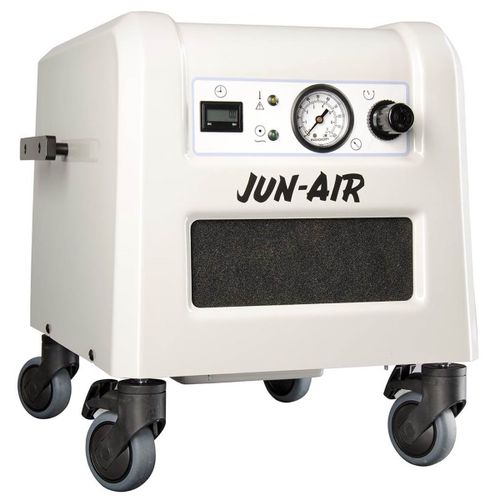 Compresor de aire para odontología - 87R-4P - JUN-AIR International A/S   - de pistón oscilante / con ruedas / sin aceite