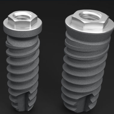 Implante dental cilíndrico - KL - KLOCKNER, S.A.   - de titanio / hexágono externo