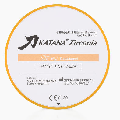 Material dental de circona - KATANA™ HT  - Kuraray Noritake Dental - para restauración dental / altamente translúcido
