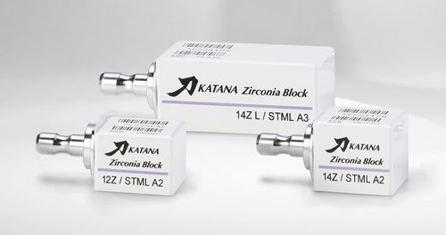 Material dental de circona - KATANA™ ZIRCONIA BLOCK - Kuraray Noritake Dental - para restauración dental / CAD CAM / para dientes posteriores