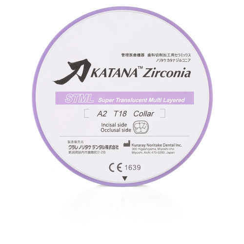 Material dental de circona - KATANA™ STML  - Kuraray Noritake Dental - para restauración dental / translúcido