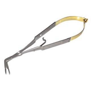Pinza para prensión de coronas dentales - 75-SP/L - Laschal Surgical, Inc.   - de extracción de anillos ortodónticos / curva