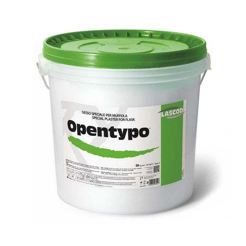 Material dental de yeso - Opentypo - LASCOD S.p.A.   - para moldes para impresiones dentales / en polvo / blanco