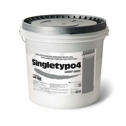 Material dental de piedra - Singletypo4 light grey - LASCOD S.p.A.   - para moldes para impresiones dentales / en polvo