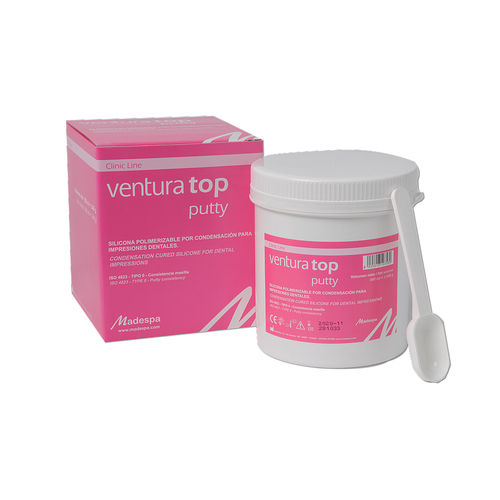 Material dental de silicona - ventura top putty 2.0 - MADESPA S.A.   - para moldes para impresiones dentales / para corona / para puente dental