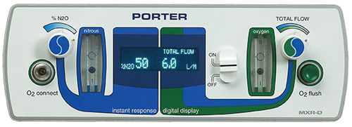 Flujómetro digital - MXR-D - Porter Instrument - de oxígeno / de protóxido de nitrógeno / para hospitales