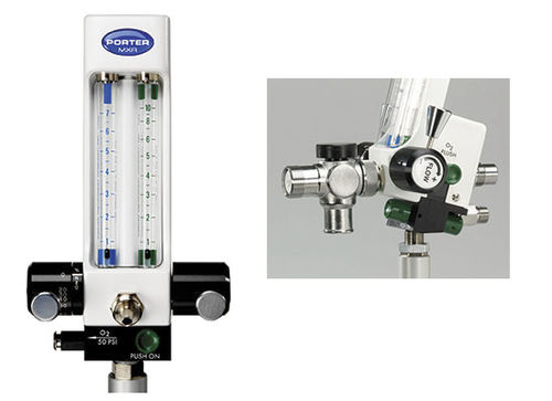 Flujómetro doble - MXR-3000 - Porter Instrument - de oxígeno / de protóxido de nitrógeno / para hospitales