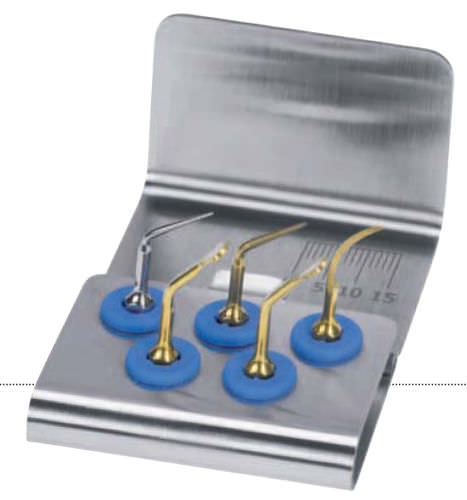 Punta ultrasónica piezoeléctrica - retro surgical kit - mectron s.p.a.   - periodontal / kit de puntas
