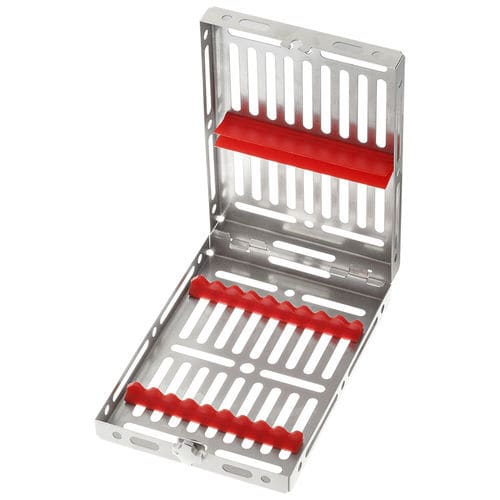 Bandeja de esterilización para instrumental dental - GAMMAFIX  doi  - MEDESY s.r.l.   - de acero inoxidable