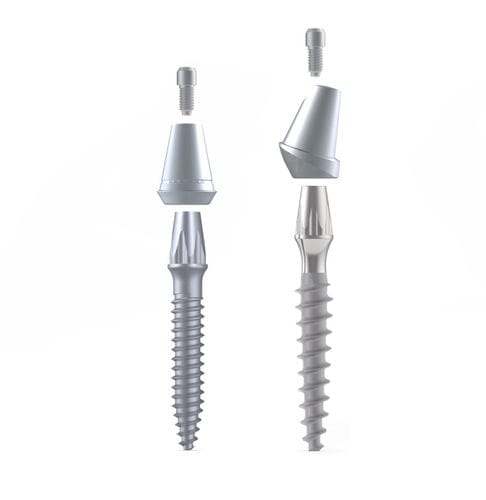 Miniimplante cónico - BoneTrust® mini - Medical Instinct Deutschland - de titanio / externo / recto
