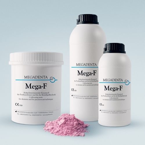 Material dental de resina - MEGA-F - MEGADENTA Dentalprodukte GmbH   - para prótesis dentales / de fundición / para la fabricación de dentaduras postizas