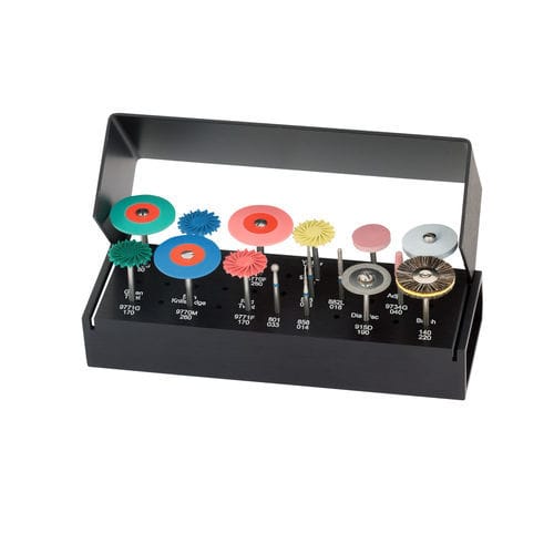 Kit de instrumentos para restauración dental - KM001 - Meisinger - para pulido dental