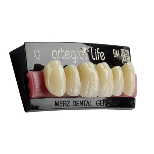 Prótesis dental de PMMA - artegral®life - Merz Dental GmbH   - de los dientes anteriores / para dientes posteriores / translúcida