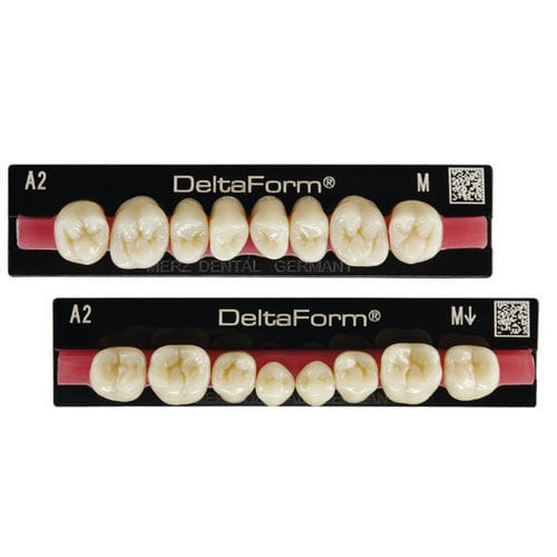 Prótesis dental de PMMA - Delta Form® - Merz Dental GmbH   - de los dientes anteriores / para dientes posteriores