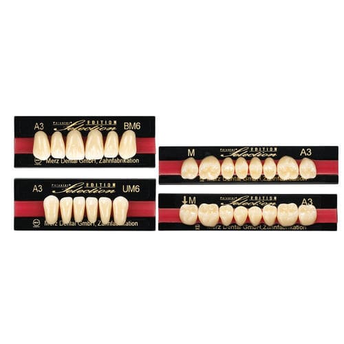 Prótesis dental de fibra acrílica - Polystar® Selection EDITION - Merz Dental GmbH   - de los dientes anteriores / para dientes posteriores
