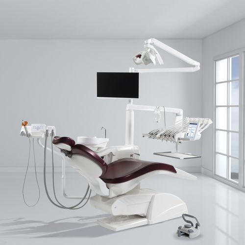 Unidad dental con reposacabezas flexible - NT - Miglionico - compacta / con monitor / con sistema de higiene