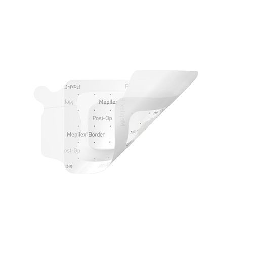 Apósito cutáneo de silicona - Mepilex® Border  - Mölnlycke Health Care - no adherente / estéril / estanco