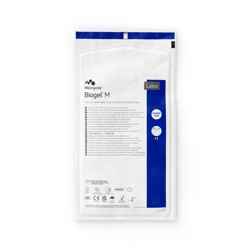 Guante de látex - Biogel® M - Mölnlycke Health Care - quirúrgico / sin polvo / estéril
