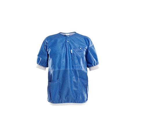 Túnica sanitaria unisex - 842000-41 - Mölnlycke Health Care - antimicrobiana / azul