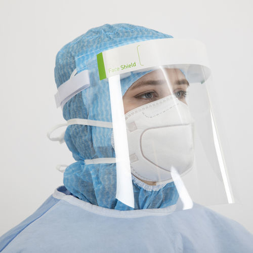 Pantalla facial con visera - 1710-00 - Mölnlycke Health Care - máscara integral / para adulto / unisex