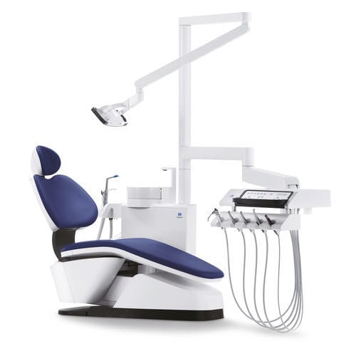 Unidad de tratamiento dental con sillón hidráulico - Signo T100 - Morita - con sistema de higiene / con portainstrumentos / con luz LED