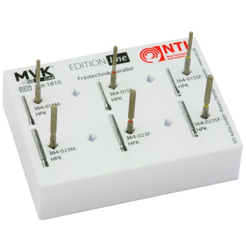 Fresa de laboratorio dental - Parallel-Set - MVK-line - de diamante / paralela