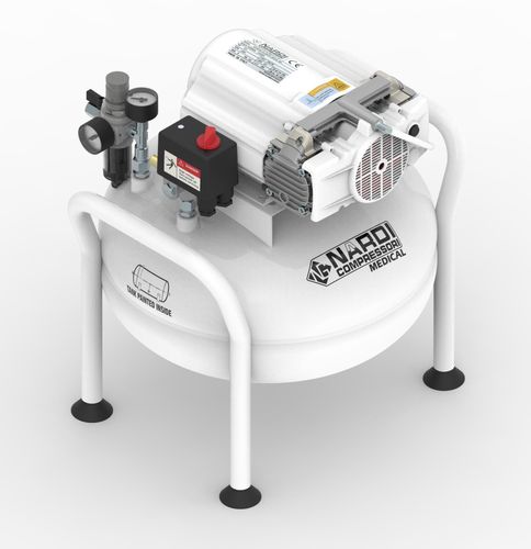 Compresor de aire médico - Esprit 2V 25L - NARDI COMPRESSORI S.r.l.   - para odontología / de laboratorio / para aplicaciones CAD/CAM